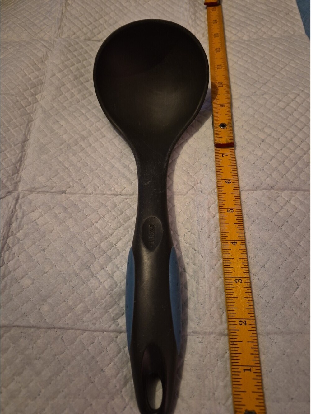 Vintage Bonny USA Nylon Plastic Solid Serving Cooking Ladle Black  11"